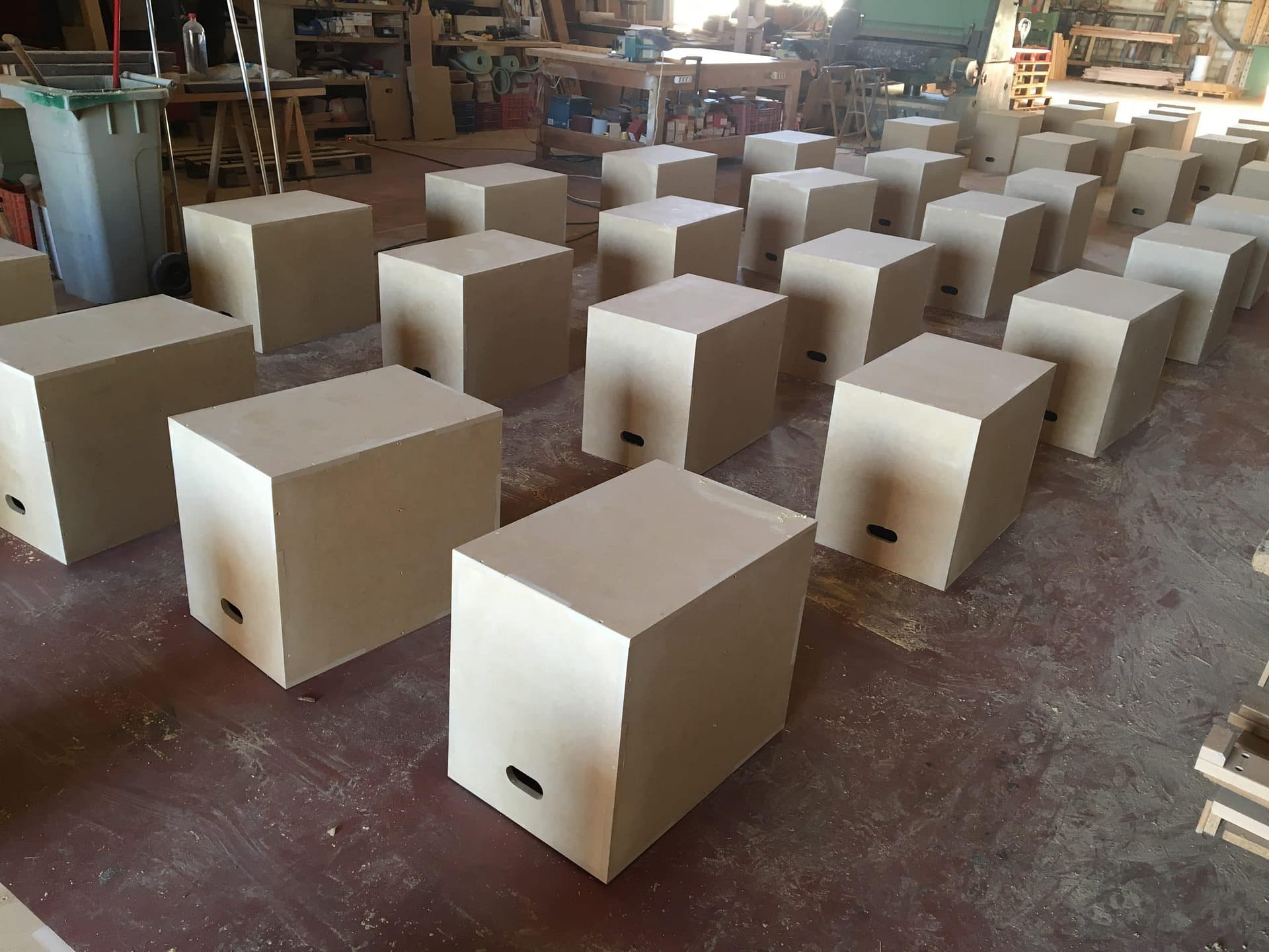 Cajones de Crossfit Carpintería Fajusa